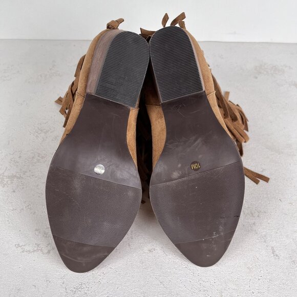 Coconuts by Matisse Boots Womens 10 Logan Western Fringe Booties - Picture 4 of 7